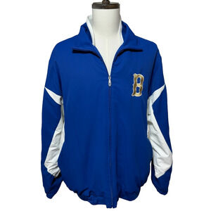 Brooklyn Dodgers Bomber Jacket Mens XL Blue White Therma Base Insulated‎ MLB